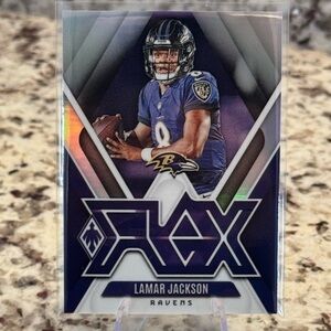 2024 LAMAR JACKSON CASE HIT FLEX PANINI PHOENIX SILVER PRIZM IN MINT CONDITION